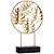 Escultura Folha Costela de Adão em Metal 24cm Dourado - Imagem 2