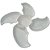 Petisqueira Cata-vento em Cerâmica 5 Peças – Branca - Imagem 2