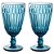 Jogo de 6 Taças de Vidro Bretagne Azul 330ml  -  L’hermitage - Imagem 3