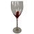 Jogo de 6 Taças p/Vinho  em Vidro detalhe vermelho-400ml - Imagem 3
