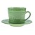 Jogo de 4 Xícaras p/Chá em Porcelana 250ml Verde - Wolff - Imagem 1
