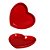 Prato Coração em Cerâmica 11x13 cm Vermelho – Silveira - Imagem 1