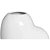 Vaso Decorativo de Coração em Cerâmica 16cm Branco –Silveira - Imagem 2
