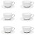 Conjunto para Chá com 12 Pcs em Porcelana Ø14cm Branca 220ml - Imagem 2