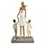 Enfeite Decorativo Mãe e Filhos em Resina 24cm Branco Mabruk - Imagem 5