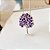 Colar do Ipê Roxo na Prata925 na corrente veneziana de 0,45cm - Imagem 3