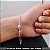 Pulseira de Nossa Senhora das Graças com cruz Prata925 com oxidação na corrente cartier. - Imagem 2