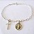 Pulseira de Nossa Senhora das Graças com cruz Prata925 com oxidação na corrente cartier. - Imagem 3