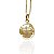 Colar da Medalha das Duas Cruzes na corrente veneziana de 0,45cm banhado a ouro18k - Imagem 1