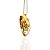 Colar do Barquinho de Nossa Senhora Aparecida na corrente Veneziana de 0,45 cm semijoia banhado a ouro 18k - Imagem 1