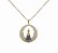 Colar NSª Aparecida toda em  zircônia Folheado a ouro 18k. - Imagem 2