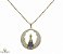 Colar NSª Aparecida toda em  zircônia Folheado a ouro 18k. - Imagem 3