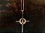 Colar Crucifixo NSª Aparecida  zircônia azul folheado  a ouro 18k - Imagem 1