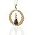 Colar de Bolinha de Nossa Senhora Aparecida na corrente veneziana de 0,45cm semijoia banhado a ouro18k - Imagem 1