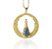 Colar de Bolinha de Nossa Senhora Aparecida na corrente veneziana de 0,45cm semijoia banhado a ouro18k - Imagem 3