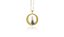 Colar de Bolinha de Nossa Senhora Aparecida na corrente veneziana de 0,45cm semijoia banhado a ouro18k - Imagem 4