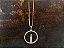 Colar Vela LD circ. 23 toda em  zircônia folheado a ouro 18k - Imagem 1