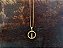 Colar Vela LD circ. 23 em bolinha com  zircônia folheado a ouro 18k - Imagem 1