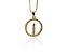 Colar Vela LD circ. 23 em bolinha com  zircônia folheado a ouro 18k - Imagem 2
