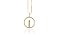 Colar Vela LD circ. 17 toda em  zircônia folheado a ouro 18k - Imagem 3