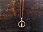 Colar Vela LD circ. 17 em bolinha com  zircônia folheado a ouro 18k - Imagem 1