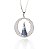 Colar de Bolinha de Nossa Senhora Aparecida na corrente veneziana de 0,45cm prata925 - Imagem 1