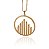 Colar sete velas com  zircônia folheado a ouro 18k - Imagem 3
