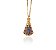 Colar NSª Aparecida manto zircônia azul Folheado a ouro 18k. - Imagem 3