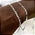 Pulseira masculina corrente grumet banhado a prata - Imagem 2