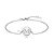 Pulseira medalha letra banhado a prata - Imagem 2