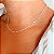 Chocker torcida 3mm banhado a prata - Imagem 2