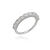 Piercing argolinha nariz cravejada 8mm torcida de Prata 925 - Imagem 1