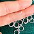 Piercing argolinha nariz cravejada 8mm torcida de Prata 925 - Imagem 5