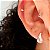 Piercing haste reto mini coração em prata 925 - Imagem 2