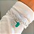 Pulseira elos inspiração tiffany banhado a prata - Imagem 1