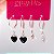 Kit de argolas click pingentes black banhado a prata - Imagem 3