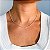 Chocker torcida 2mm banhado a prata - Imagem 1