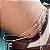 Tornozeleira corrente rabo de rato banhado a prata - Imagem 2