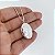 Cordão relicário oval 50cm banhado a prata - Imagem 1