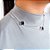 Conjunto Virginia trevo preto banhado a prata - Imagem 3