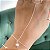 Pulseira Hand Chain estrela cadente banhado a prata - Imagem 1