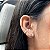 Piercing fake boleado liso banhado a prata - Imagem 3