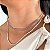 Chocker luxo pedra zircônia banhado a prata - Imagem 1