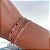 Conjunto de pulseiras love banhado a prata - Imagem 1