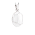 Cordão relicário oval 45cm prata 925 - Imagem 2