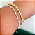 Conjunto de pulseiras luxo zircônia banhado a prata - Imagem 2