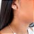 Brinco Ear hook X banhado a prata - Imagem 1