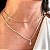 Chocker medalinhas banhado a prata - Imagem 1