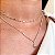 Chocker medalinhas banhado a prata - Imagem 3