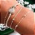 Conjunto de pulseiras bolinhas banhado a prata - Imagem 2